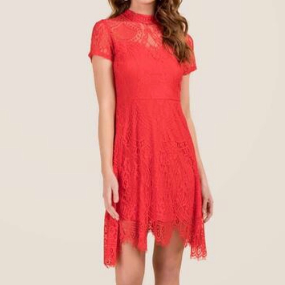 Red lace Dress